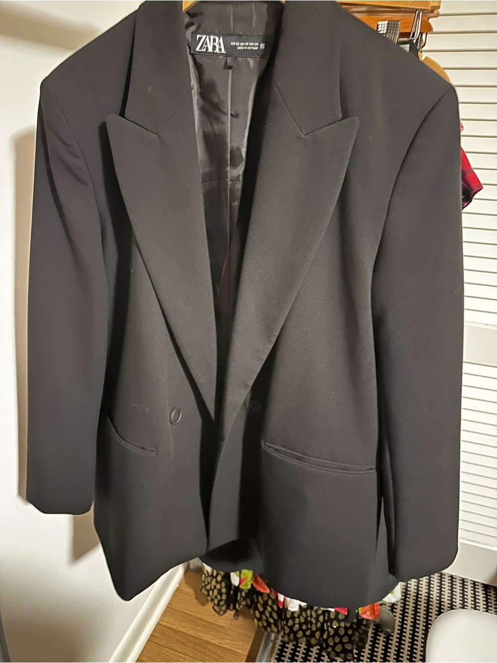 ZARA Black Double-Breasted Women’s Blazer